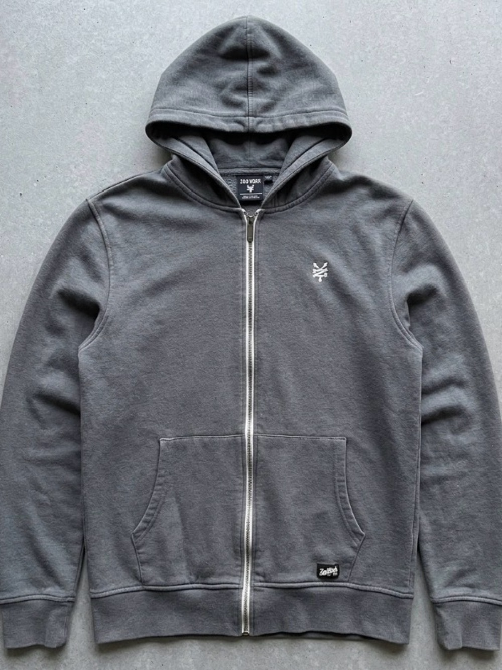 Zoo York Men's Charcoal Full-Zip Hoodie